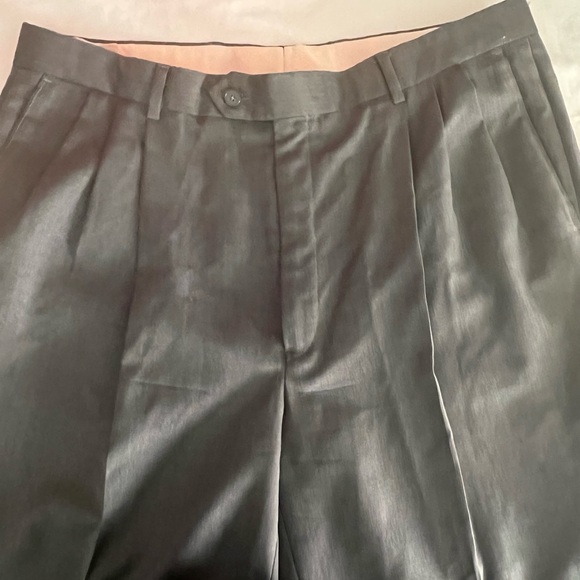 GIVENCHY MONSIEUR MENS DRESS PANTS- GREY- VINTAGE SIZE 38R - Picture 8 of 8